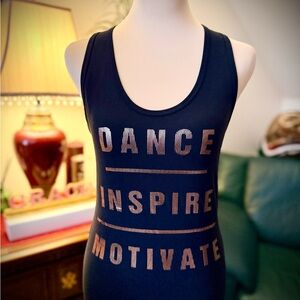 Zumba Fitness Black and Gold Motivational Tank Top